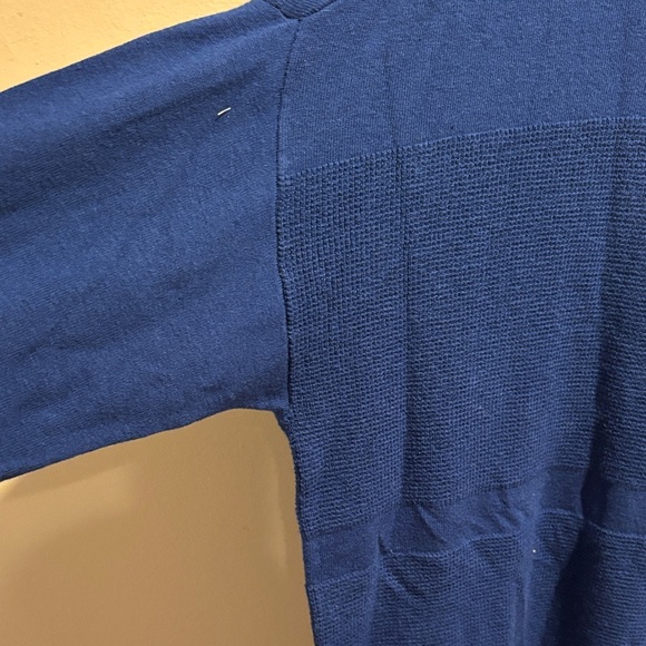 Chico's Royal Blue Cowl Neck Sweater with Button Accents - Picture 4 of 8